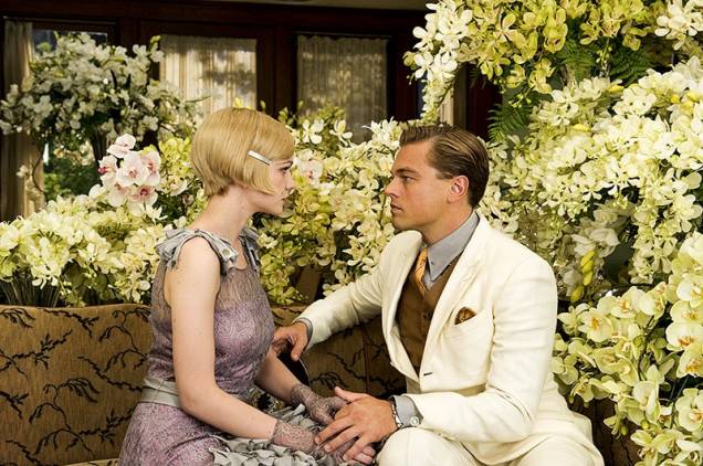 O Grande Gatsby: Carey Mulligan e Leonardo DiCaprio: romance com firulas, mas sem faíscas