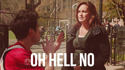 slap law and order svu olivia benson what did the fingers say to the face