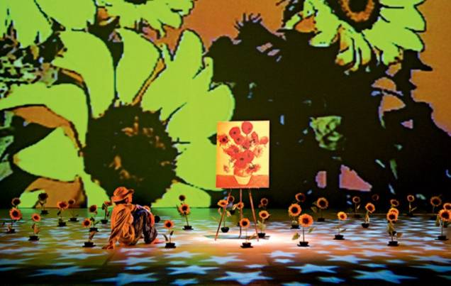 As coreografias de Girassóis inspiram-se em telas de Vincent van Gogh