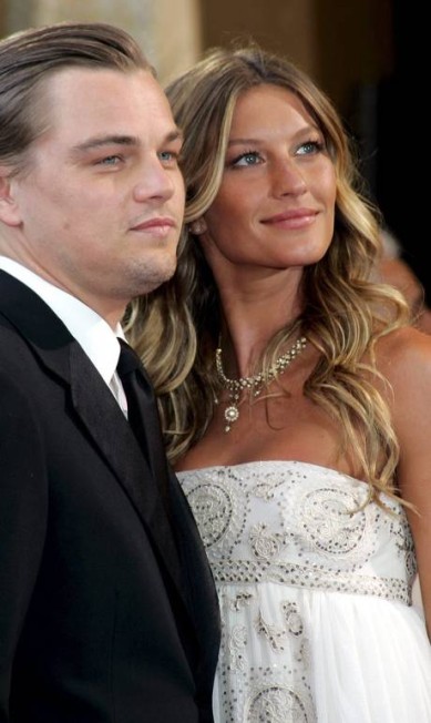 Antes de namorar Tom Brady, Gisele teve um relacionamento de cinco anos com o ator Leonardo DiCaprio EFE