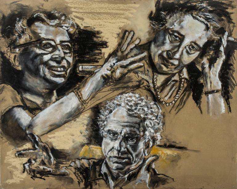 	Retratos de Hannah Arendt e Contardo Calligaris
