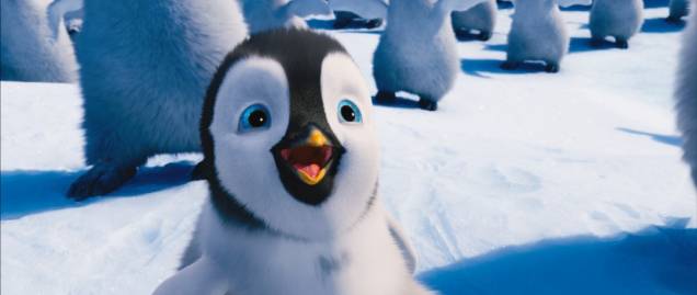 Happy Feet 2: o jovem Erik não leva jeito para o canto, tampouco para a dança Happy Feet 2: o jovem Erik não leva jeito para o canto, tampouco para a dança