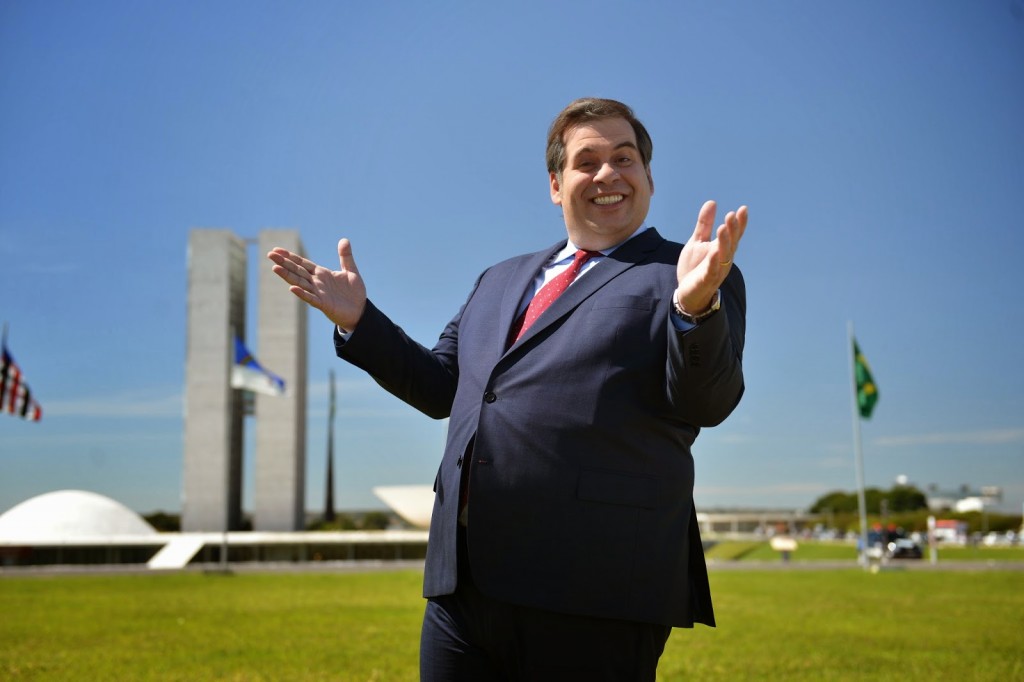Leandro Hassum em O Candidato Honesto,  antes  de perder dezessete quilos