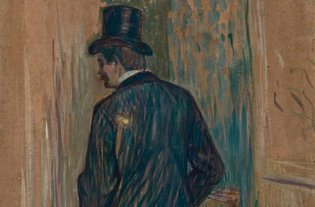 Monsieur Louis Pascal Visto de Costas: pintura do francês Toulouse-Lautrec na mostra "Exercícios de Olhar"
