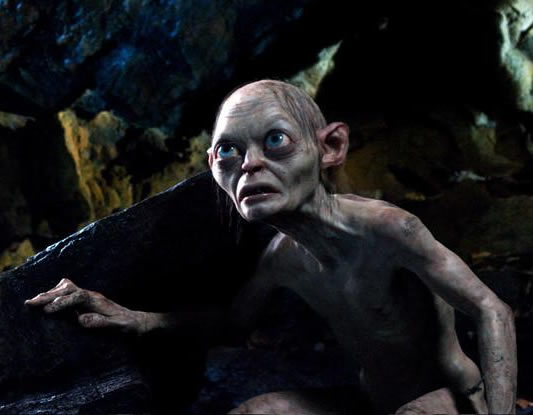 O Hobbit: Uma Jornada Inesperada: o dissimulado (e não menos divertido) Gollum também está presente na trama
