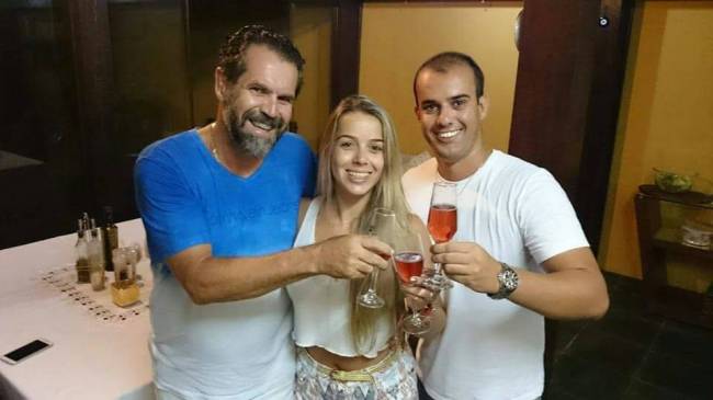 Hugo Gabrich, Edna Amaralina da Silveira e Altamiro