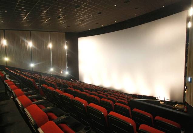 Sala IMAX: a grande atração é a tela de 14 metros de altura por 21 metros de largura