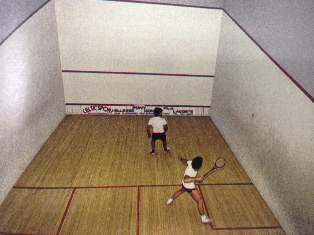 Quadra de squash: novidade na Sâo Paulo dos anos 80