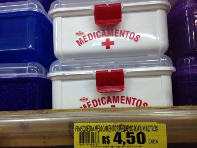 Frasqueira medicamentos