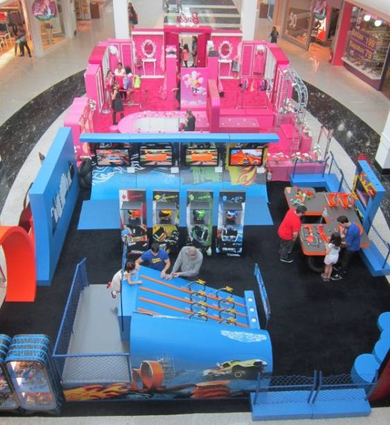 A exposição divide espaço com a atração Team Hot Wheels