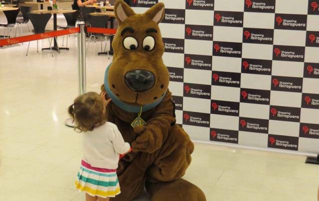A atração ainda conta com a presença do personagem Scooby-Doo A atração ainda conta com a presença do personagem Scooby-Doo