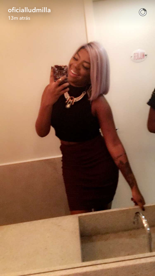 Ludmilla (Foto: Snapchat / Reprodução)