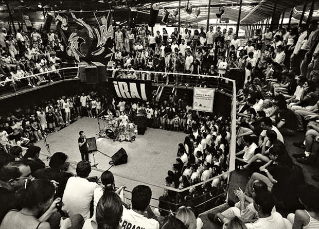 A banda Ira! em show na Sala Adoniran Barbosa no início dos anos 80(Acervo CCSP/Divulgação)