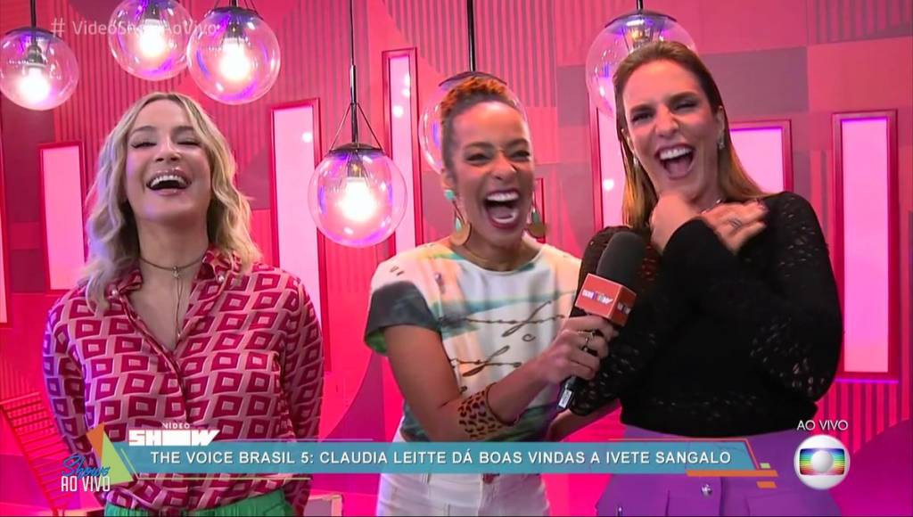 Ivete Sangalo e Claudia Leitte deixam (suposta) rivalidade de lado e aparecem juntas no ‘Video Show’