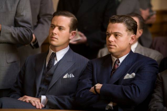 Armie Hammer e Leonardo DiCaprio: drama toca discretamente no assunto da homossexualidade de J. Edgar