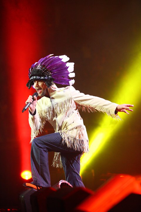 A banda Jamiroquai, em show em Londres, em 2011 A banda Jamiroquai, em show em Londres, em 2011
