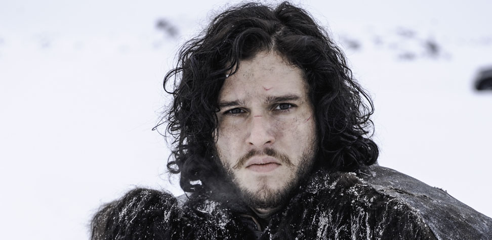 O ator caracterizado como Jon Snow, da série Game of Thrones (Foto: Divulgação)
