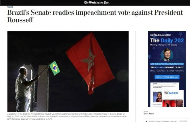 jornal  - washington post - dilma