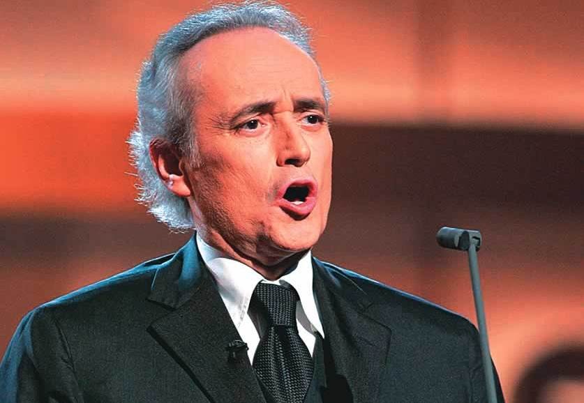 O tenor espanhol José Carreras