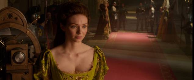 Eleanor Tomlinson no papel da Princesa Isabelle em Jack, O Caçador de Gigantes: par romântico do jovem Jack (Nicholas Hoult)