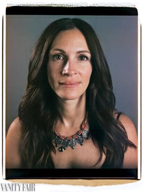 Julia Roberts posa para a revista americana Vanity Fair no ensaio "Au Naturel", de Chuck Close