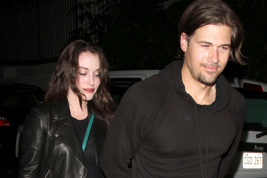 '2 Broke Girls' actress Kat Dennings and boyfriend Nick Zano leave the infamous Chateau Marmont after a night out in West Hollywood