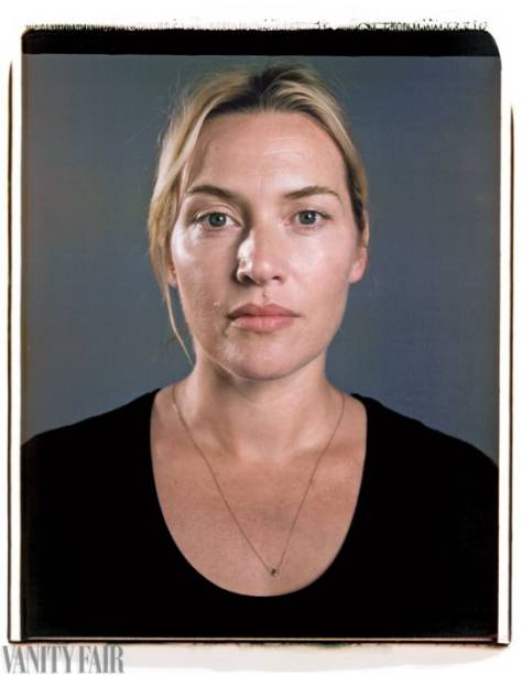 A atriz inglesa Kate Winslet, que posou para o fotógrafo Chuck Close, autor do ensaio publicado na Vanity Fair