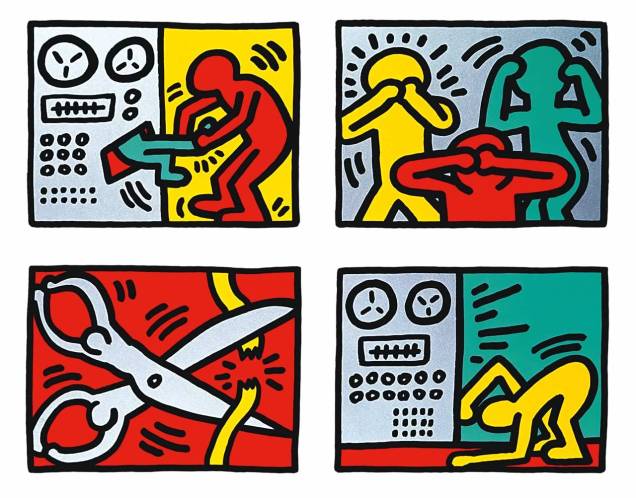 Serigrafia de 1983 integra mostra do americano Keith Haring