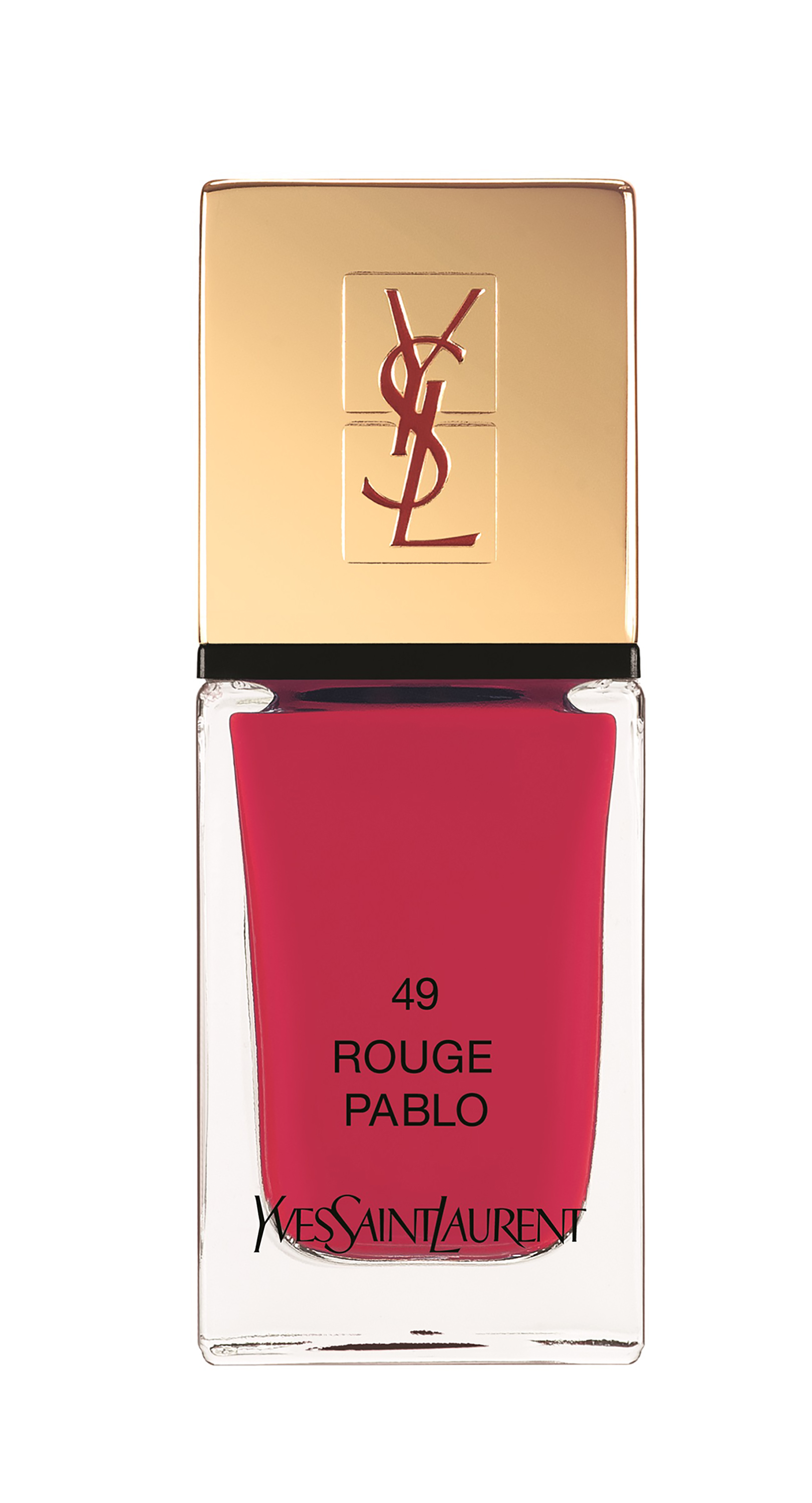 O esmalte Yves Saint Laurent faz parte da coleção de maquiagem primavera/verão. O tom rosa é intenso, quase um vermelho. Preço sugerido: R$ 99, cor Rouge Pablo nº 49