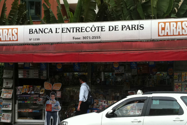 A banca de revistas que virou restaurante
