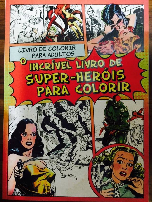 livro colorir - herois