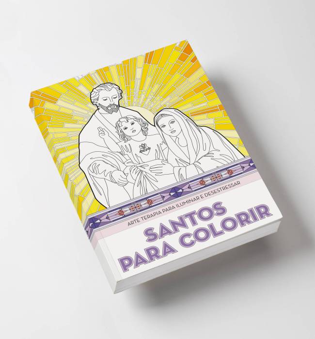 Livro colorir -  Santos Para Colorir - Editora Petra
