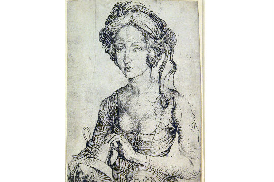 <em>Virgem Transtornada</em>, um Busto, de Martin Schongauer (1450-1491)