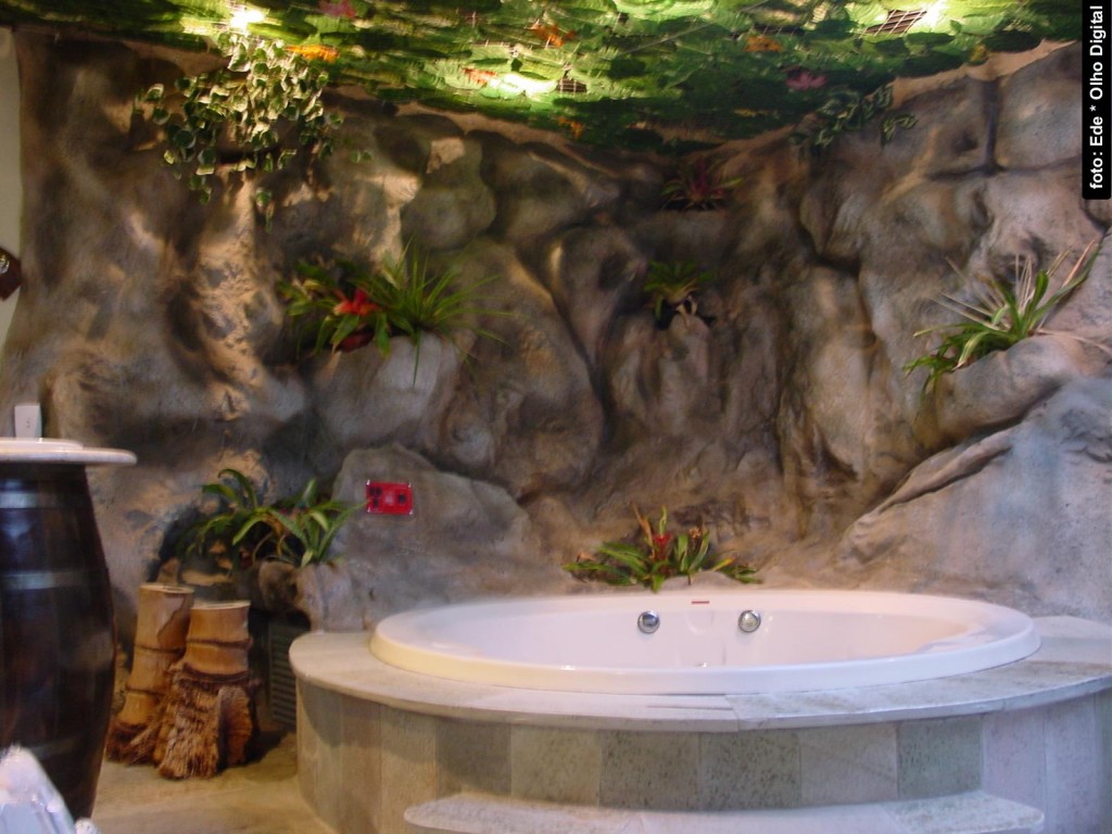 A banheira do "quarto safari"
