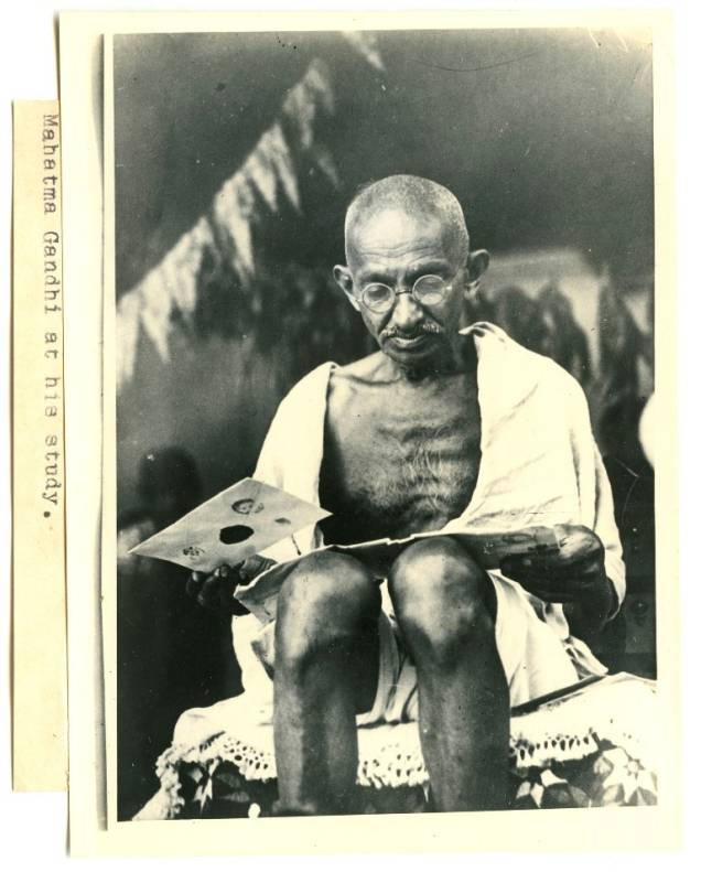 Exposição Índia!: o líder pacifista Mahatma Gandhi não foi esquecido