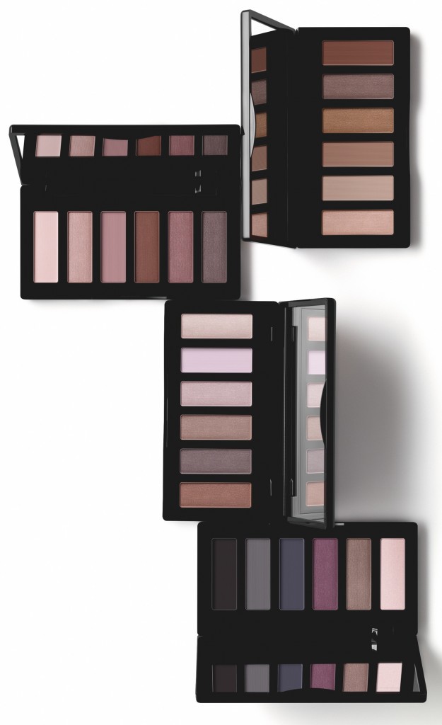 As quatro op&ccedil;&otilde;es de paleta de sombras da linha Una