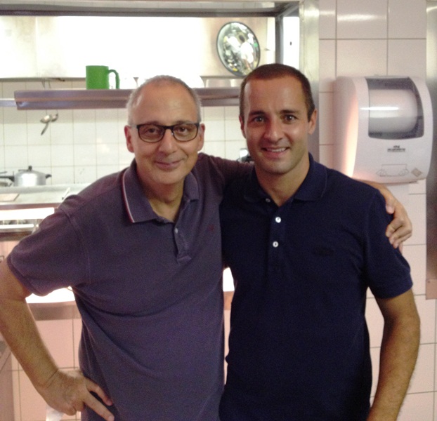 O chef com o sócio Paulo Abbud: dedicação integral a um único restaurante