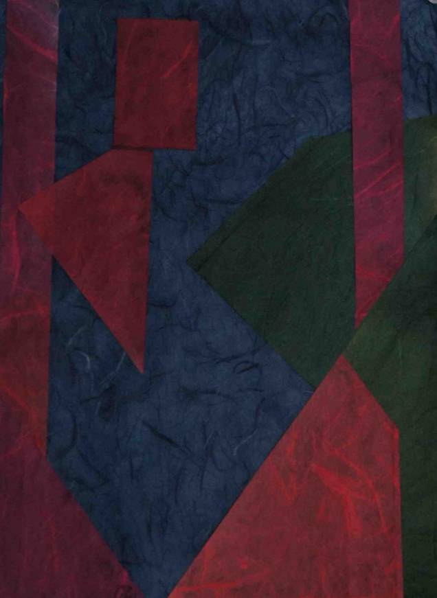 Perspectivas sobre a cor # 13 - Colagem com papel washi Kioto 35 x 25 cm 2011