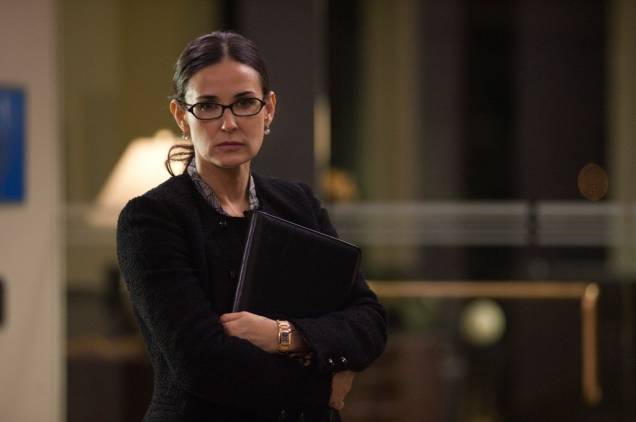 Demi Moore em Margin Call - O Dia Antes do Fim: montanha-russa de decisões financeiras e morais Demi Moore em Margin Call - O Dia Antes do Fim: montanha-russa de decisões financeiras e morais