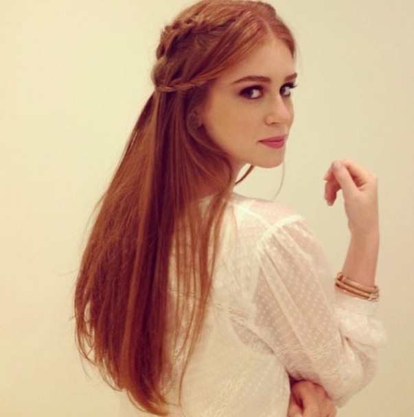 Penteado de princesa moderna em Marina Ruy Barbosa