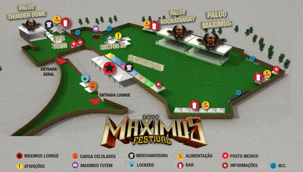 O mapa do festival (foto: Divulgação)