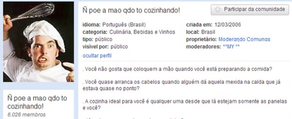 mão cozinhando