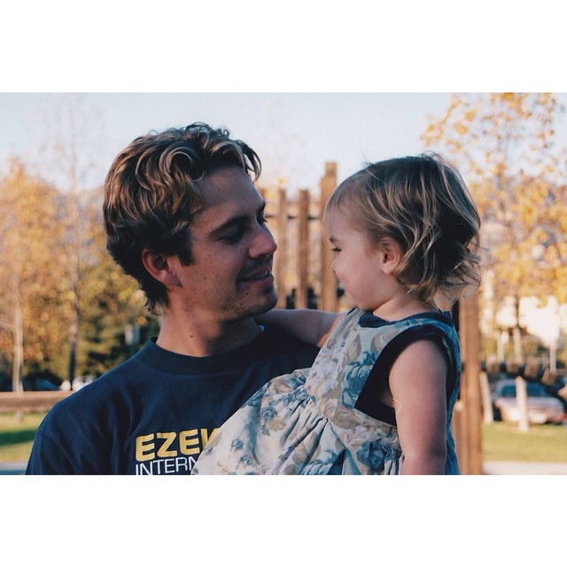 Com a filha Meadow (a foto está no Instagram da garota)