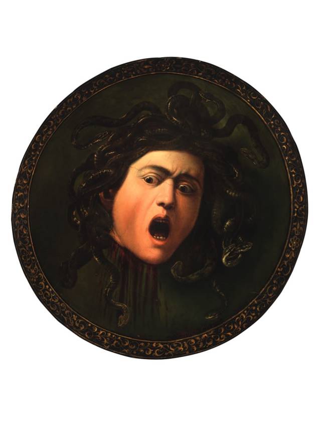 Caravaggio e Seus Seguidores reúne obras do grande pintor barroco, como a Medusa Murtola