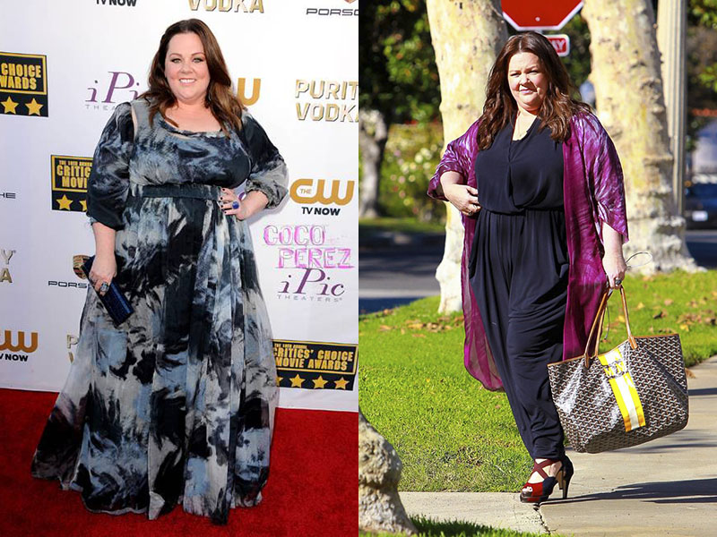 Uma nova mulher: Melissa McCarthy perdeu 20 quilos após uma dieta