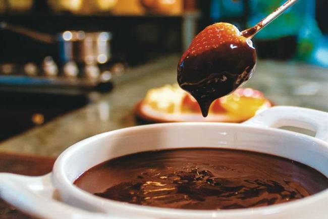 Fondue de chocolate - restaurante Florina