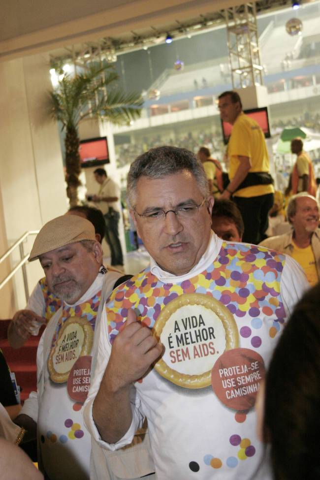 Alexandre Padilha, Ministro da Saúde, foi o primeiro a chegar ao camarote da Prefeitura