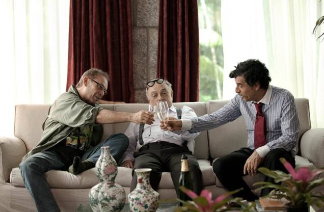 Casa da Mãe Joana 2: Juca (José Wilker), Montanha (Antônio Pedro) e PR (Paulo Betti) Casa da Mãe Joana 2: Juca (José Wilker), Montanha (Antônio Pedro) e PR (Paulo Betti)