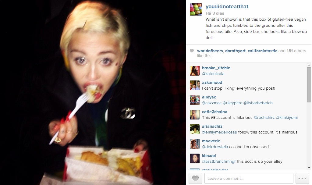 Miley Cyrus - You Did Not Eat That