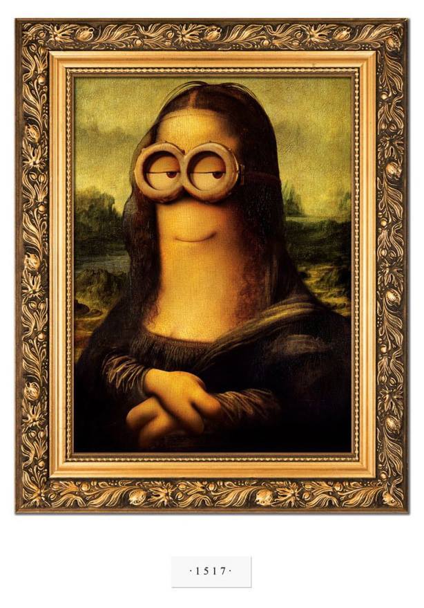 Minions-Mona Lisa por Leo da Vinci 